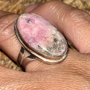 Rhodocrosite Ring Size 8